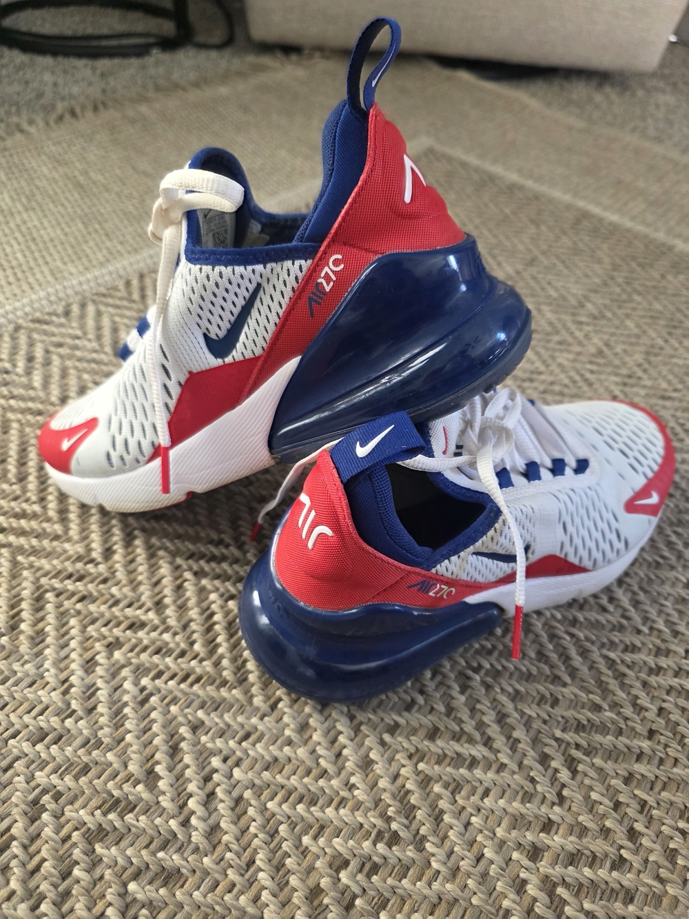 Nike Kids White/Red/Blue Air Sneaker